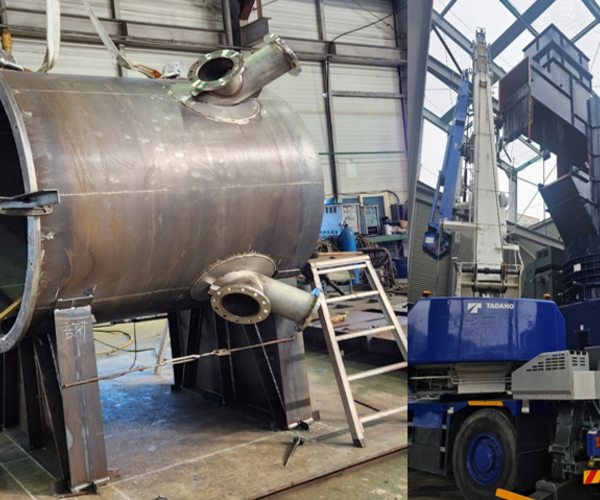 파쇄기 후드, 슈트 등 파쇄설비 제작설치