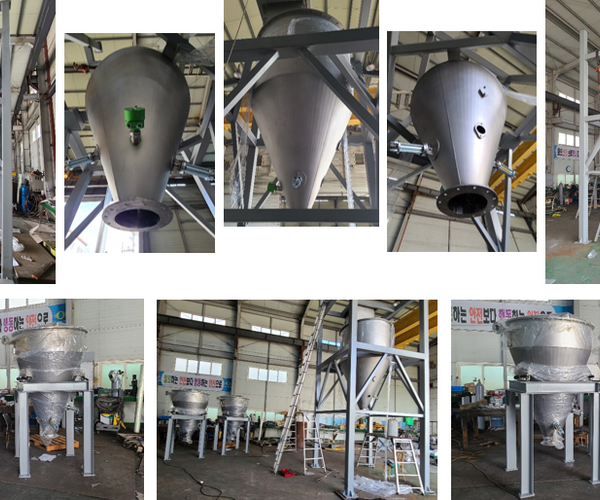 삼보계량시스템 원료혼합용 호퍼 제작설치