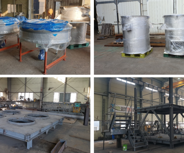 삼성전기 원료분쇄용 기계 제작설치